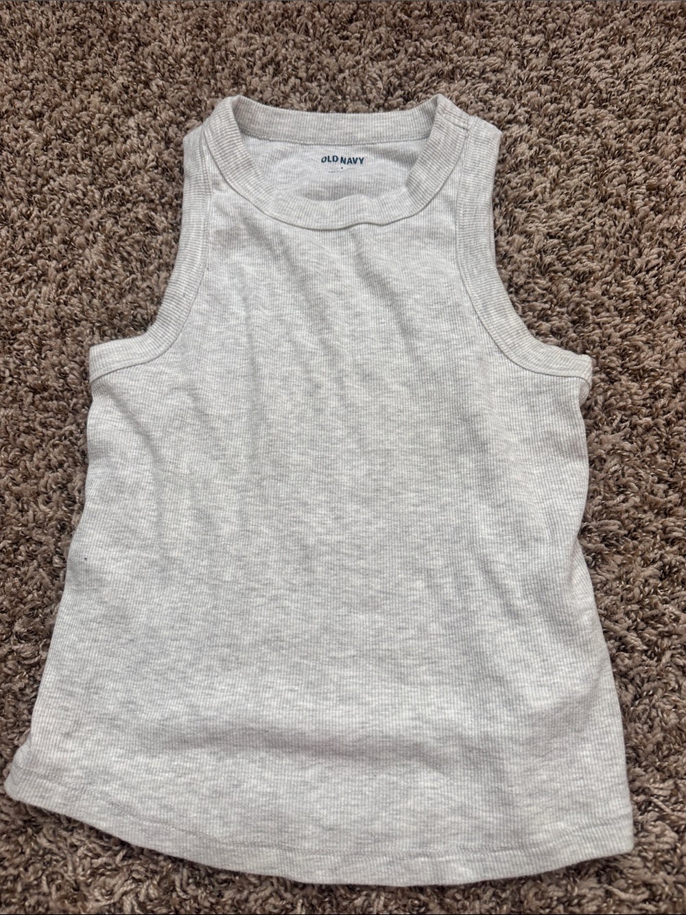 Old Navy Light grey Ribbed Tank Top